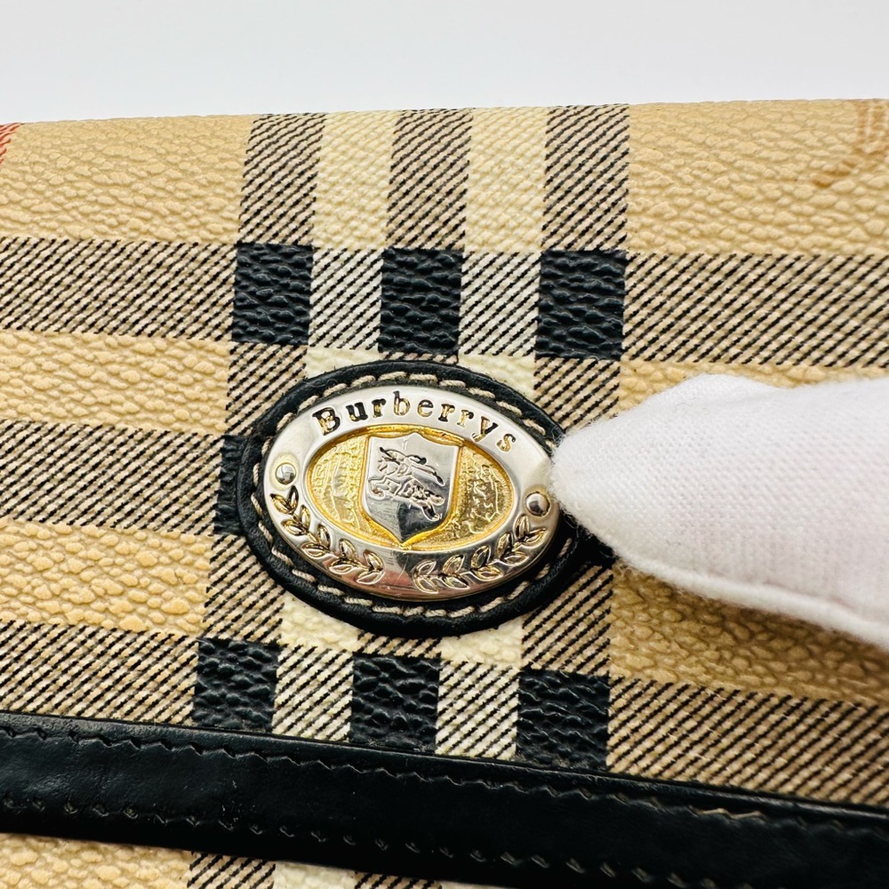Burberry Tan and Black Checkered Wallet - Picture 3 of 13